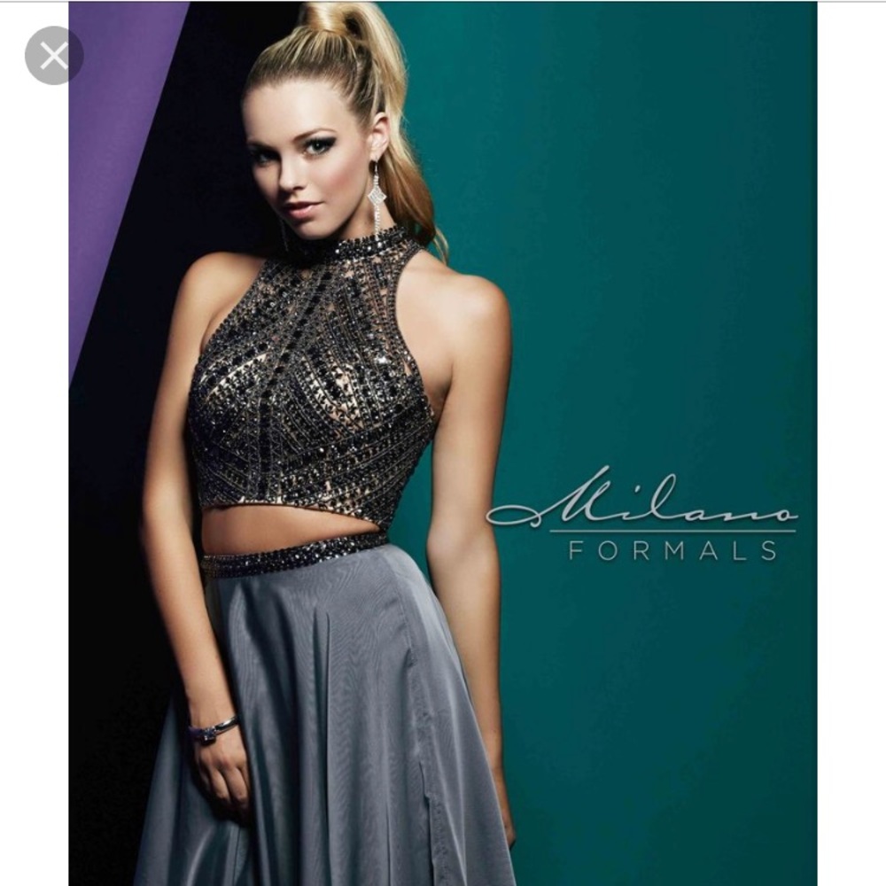 Milano formal 2-piece prom dress